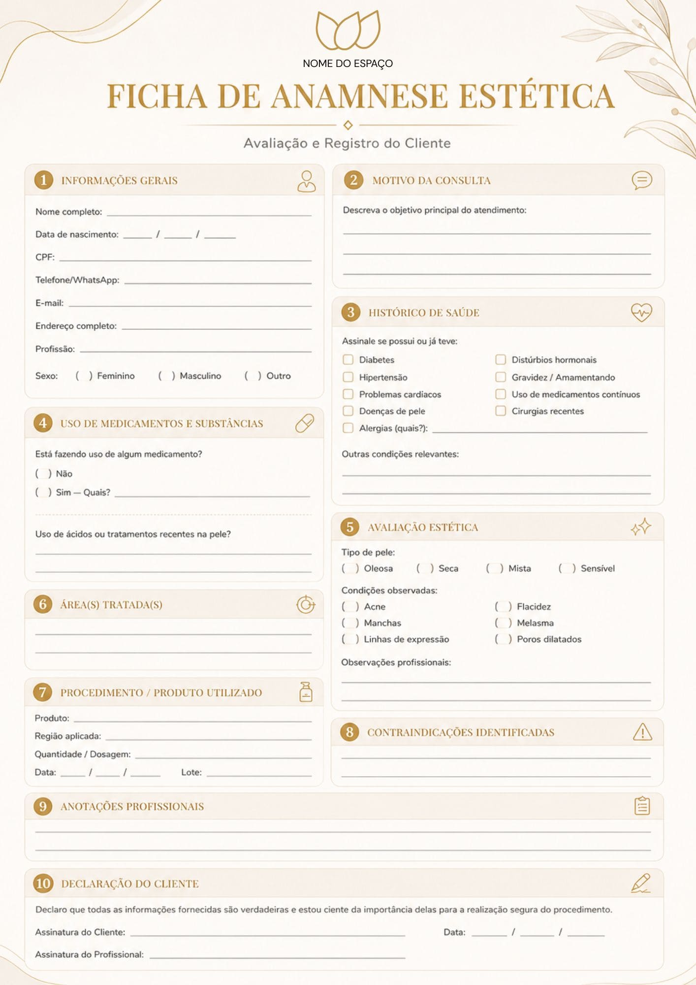 Ficha de Anamnese Estética (1)
